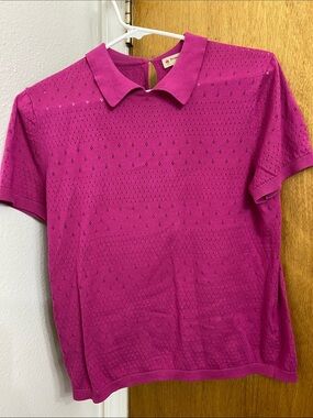 Brooks Brothers Short-Sleeve Polo in Vibrant Fuchsia